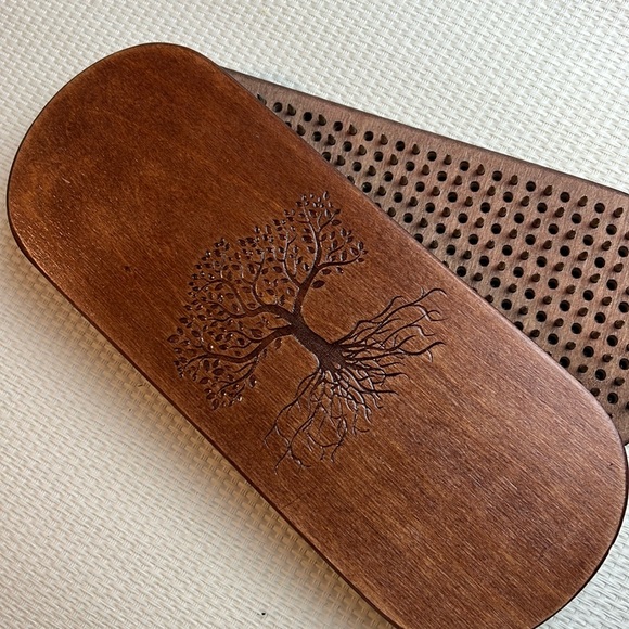 Set of 2 Sadhu Boards 10 mm, Acupuncture, Handmade 🤎 yoga board tree of life - Picture 1 of 16